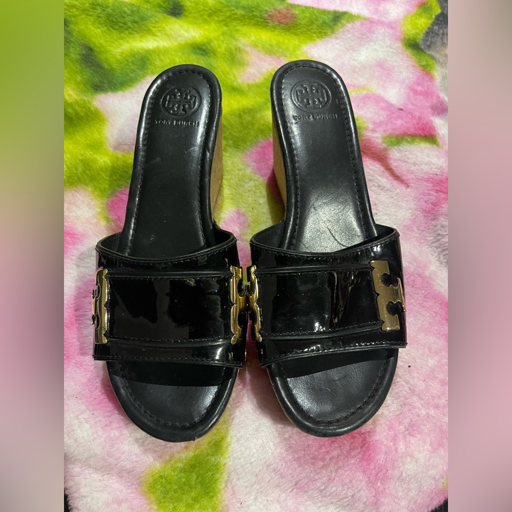 TORY BURCH Patent Leather Platforms
